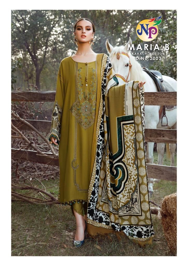 Maria B Vol 2 By Np Printed Karachi Cotton Dress Material Wholesale Shop In Surat